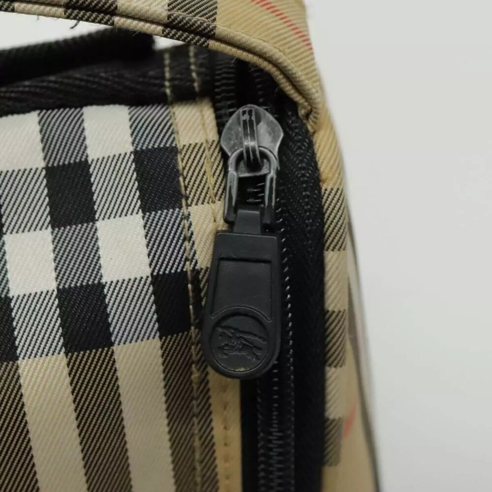 BURBERRY Golf Nova Check Backpack Canvas Beige Auth 95671 - Picture 10 of 16